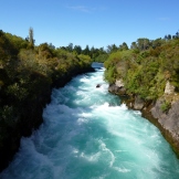 Gorgeous Huka Falls, on the Waikato River, New Zealand's longest, near Lake Taupo