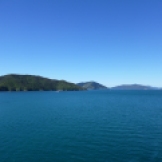 The colors of Marlborough Sound as the ferry navigated the Cook Strait